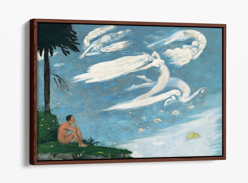 ARNOLD PETER WEISZ-KUBINCAN, COMPOSITION -FLOAT EFFECT CANVAS WALL ART PRINT