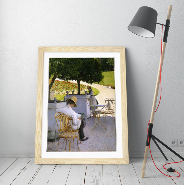 Framed Wall Art Poster - Gustave Caillebotte Orange Trees Painting | UK Made