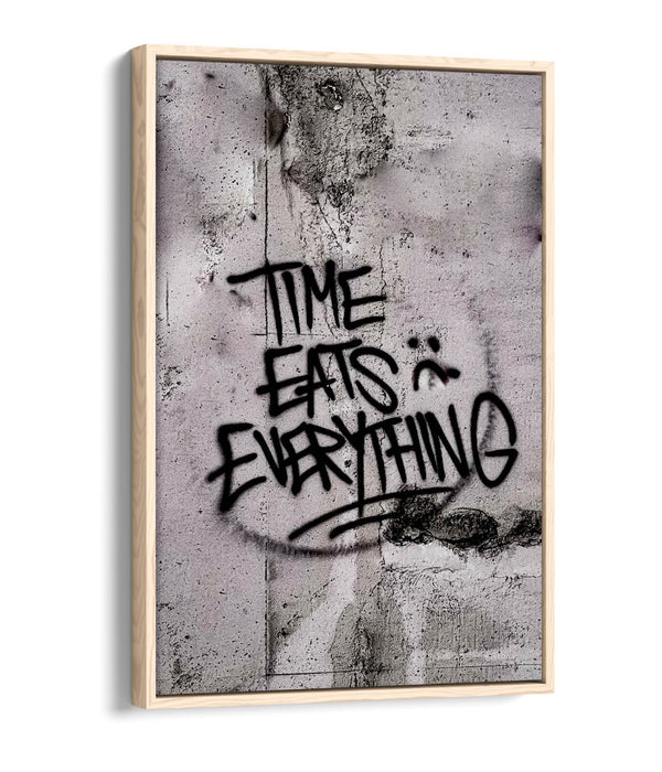 Canvas Wall Art – Graffiti Quote Print With Float Effect Canvas & Premium Frame