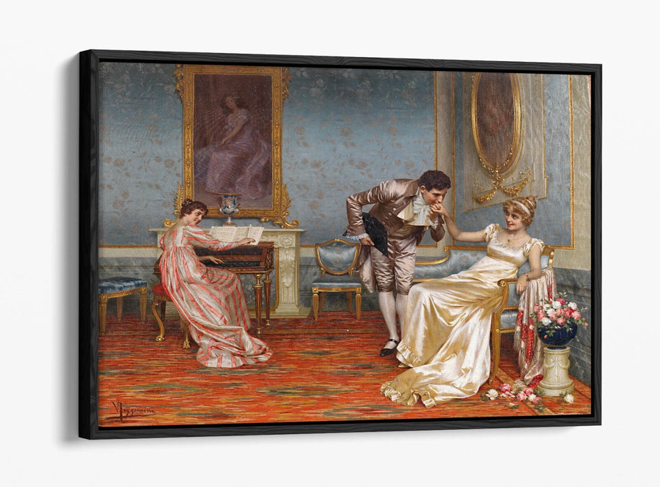 Float Effect Canvas Art - Vittorio Reggianini The Suitor | Premium 30mm Deep Frame