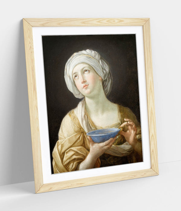 Framed Wall Art - Guido Reni Portrait Poster Print | Handmade UK Woodgrain Frame