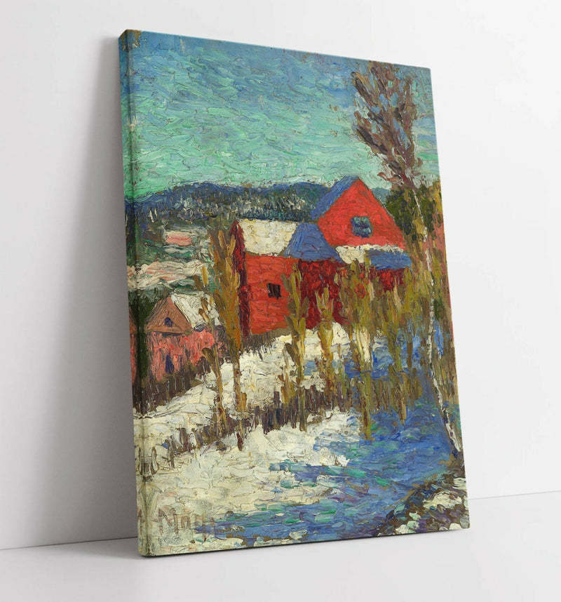Canvas Wall Art - Landscape Canvas Print with Houses | Premium Deep Frame Print