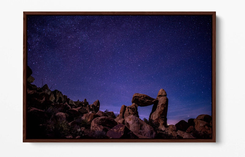 Canvas Wall Art – Night Sky Stars Float Effect Bedroom Decor with Custom Deep Frame