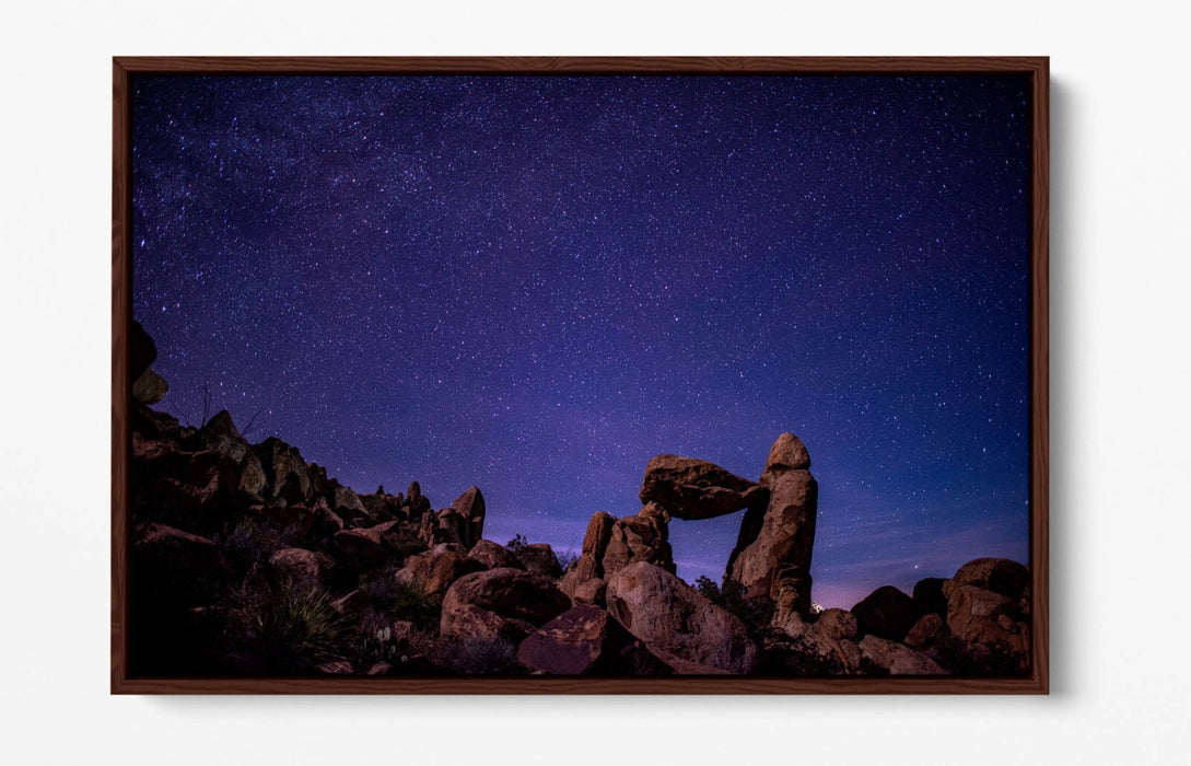 Canvas Wall Art – Night Sky Stars Float Effect Bedroom Decor with Custom Deep Frame