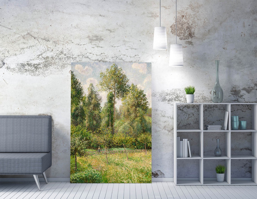 Canvas Wall Art – Handmade Canvas Art Print of Camille Pissarro Poplars Eragny Painting