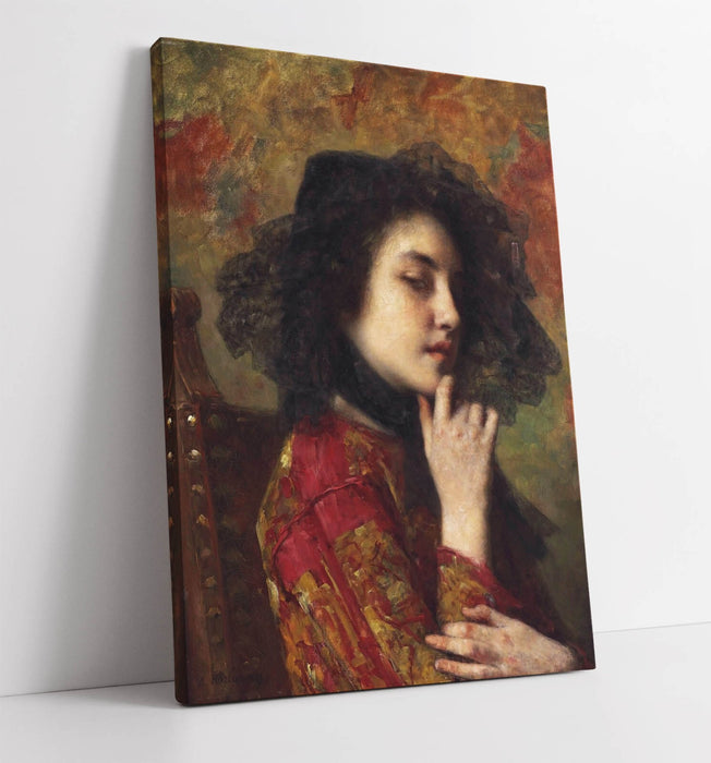 Canvas Wall Art - Alexei Harlamov Portrait Georgian Princess Print | Handmade Canvas Art