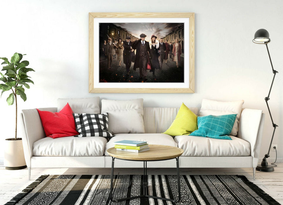 PEAKY BLINDERS CREW -ART FRAMED POSTER PICTURE PRINT ARTWORK-