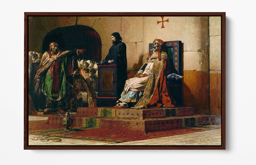 JEAN-PAUL LAURENS, THE CADAVER SYNOD -FLOAT EFFECT CANVAS WALL ART PIC PRINT