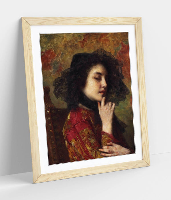 Framed Art Poster - Georgian Princess Portrait Wall Art Print | UK Made