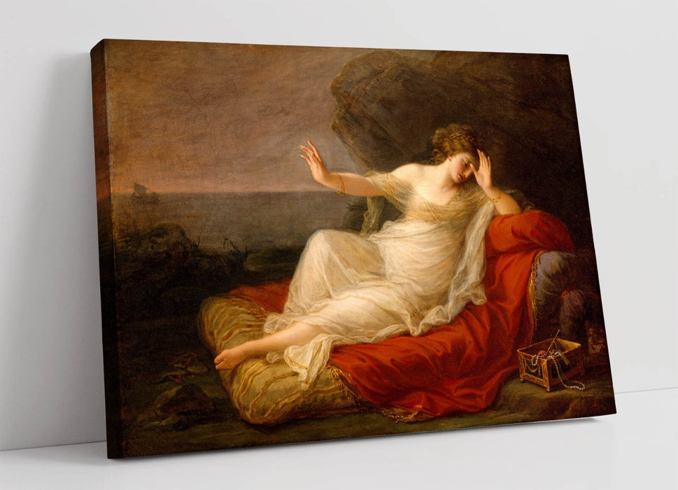 Canvas Wall Art – Angelica Kauffman Ariadne Abandoned Print on Custom Frame