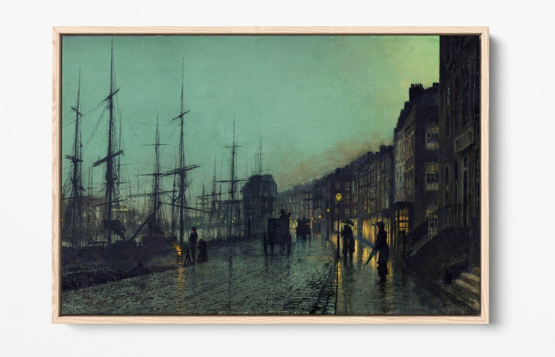Float Effect Canvas - Shipping On The Clyde, Premium 30mm Deep Frame Art Print