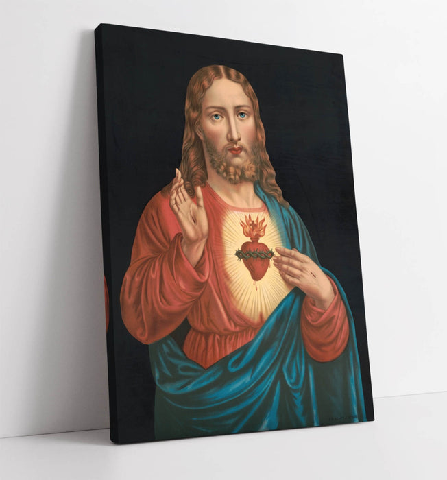 Heart Of Jesus Canvas | Premium Religious Wall Art - Vibrant Color Print Ready To Hang