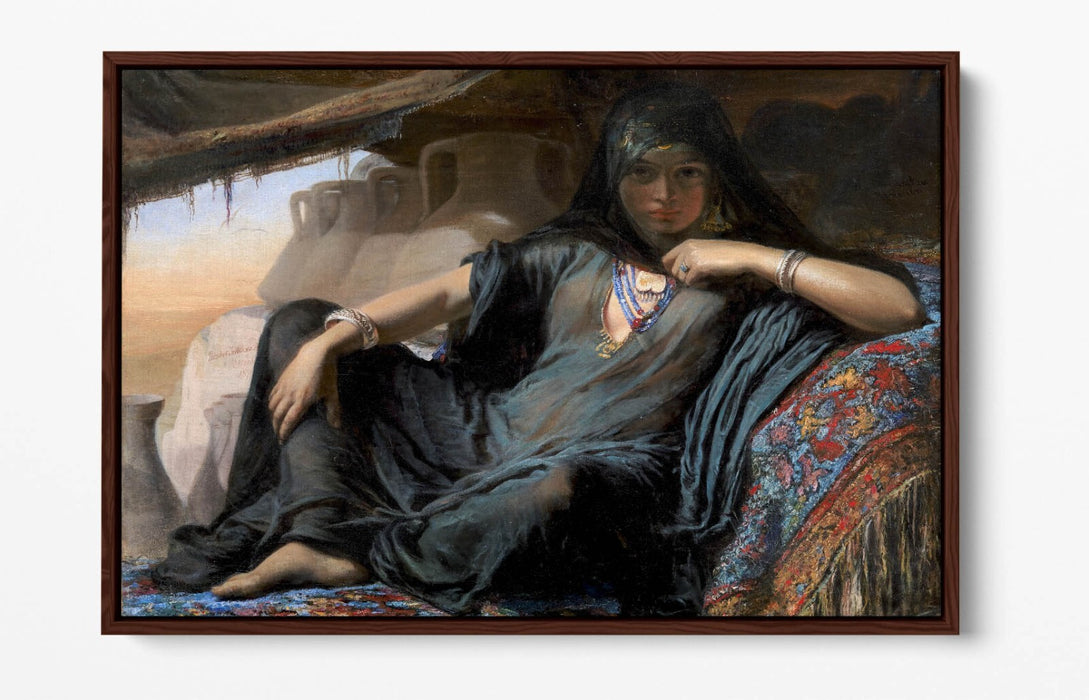 Float Effect Canvas Art – Egyptian Pot Artwork on Premium 30mm Deep Frame