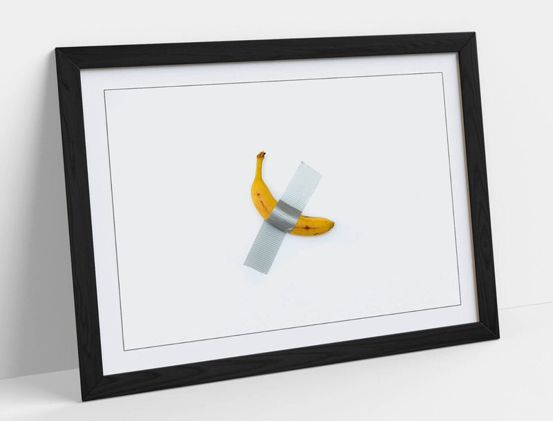 Modern Art Poster | Handmade UK Artwork - Banana Kitchen Decor Art Ready To Hang