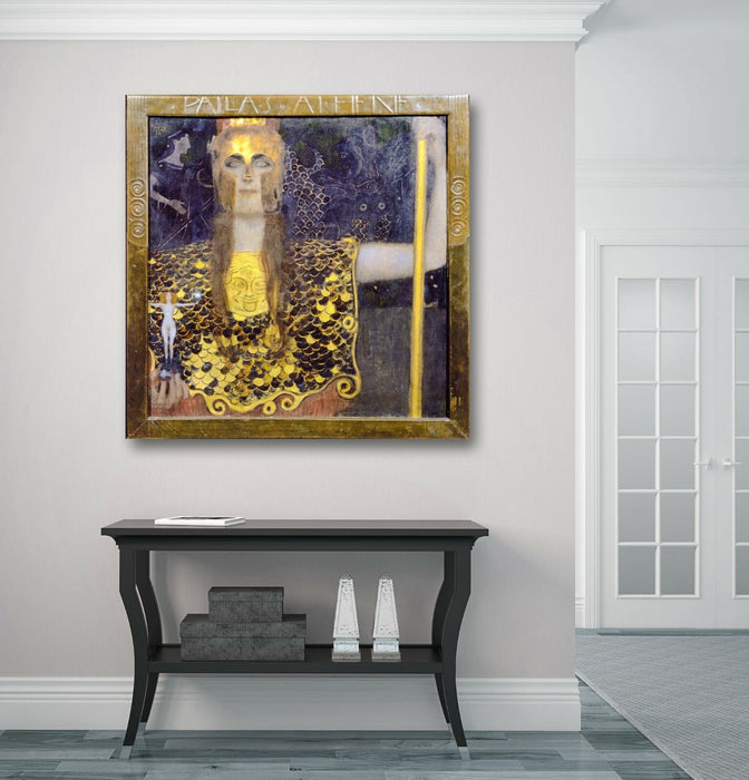 Gustav Klimt Pallas Anthene CANVAS WALL ART PICTURE PRINT PAINTING GOLD