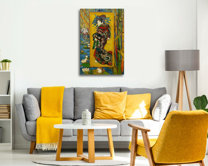 Van Gogh Canvas Art - Japanese Oiran Painting | Premium Framed Wall Print