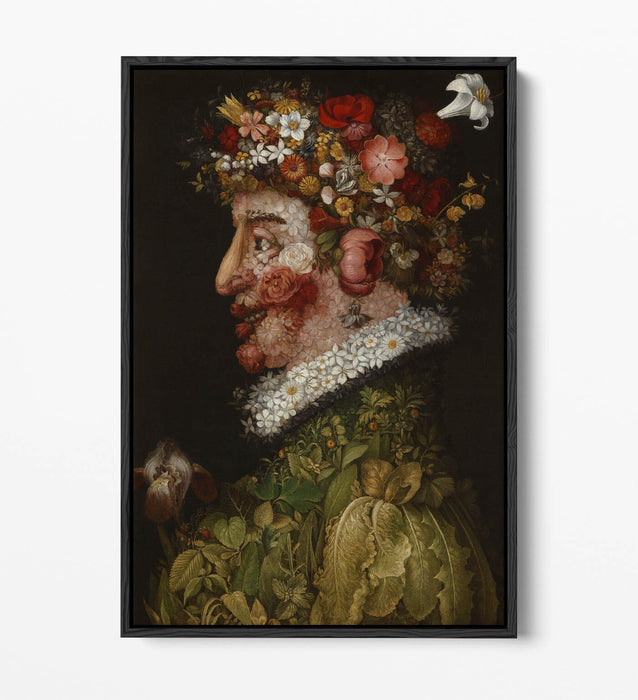 Canvas Wall Art - Giuseppe Acrimboldo La Primavera | Float Effect Canvas Print