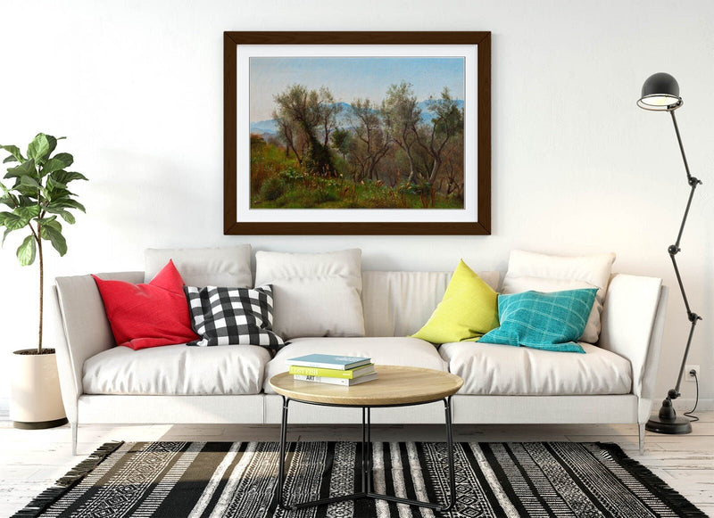 Framed Wall Art - Olive Trees Poster Print by P.C. Skovgaard | Handmade UK Art