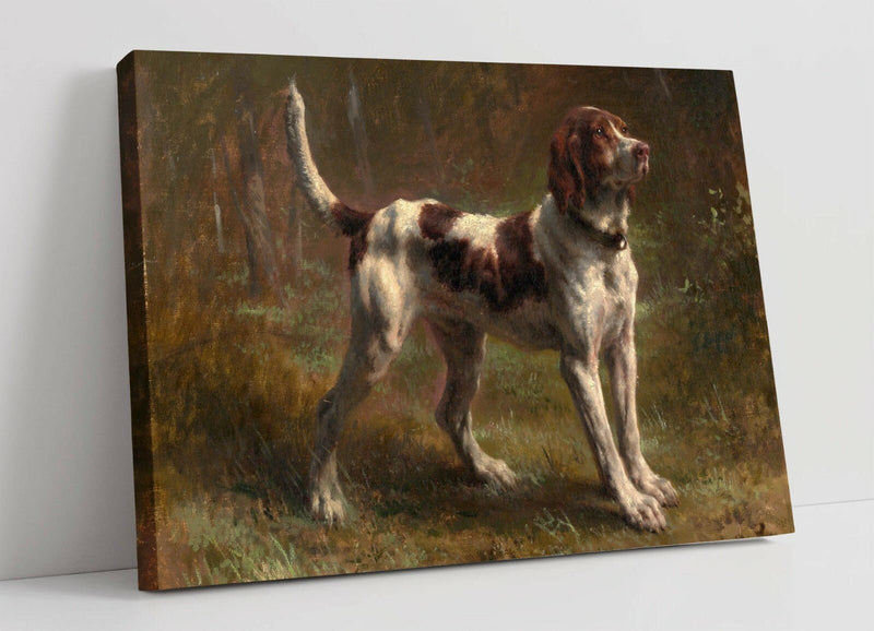 Canvas Wall Art | Rosa Bonheur Limier Briquet Hound Ready to Hang Handmade Canvas Print