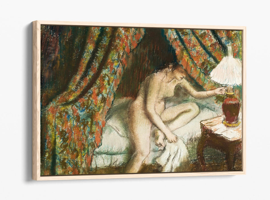 Canvas Wall Art Print - Edgar Degas Nude Woman Painting on Float Effect Canvas