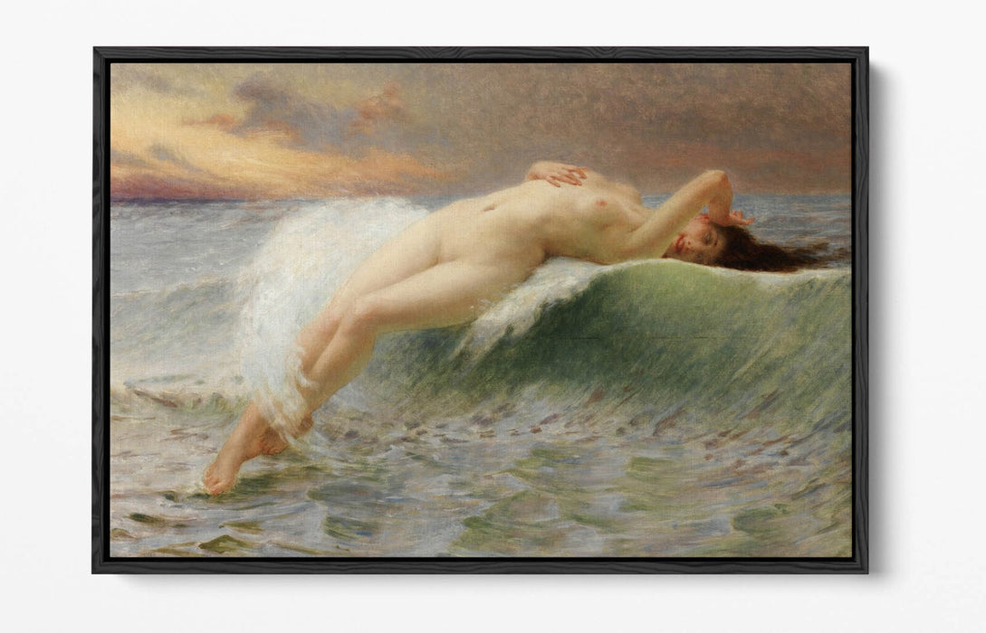 Float Effect Canvas Art – Guillaume Seignac The Wave | Premium Float Frame | Ready to Hang