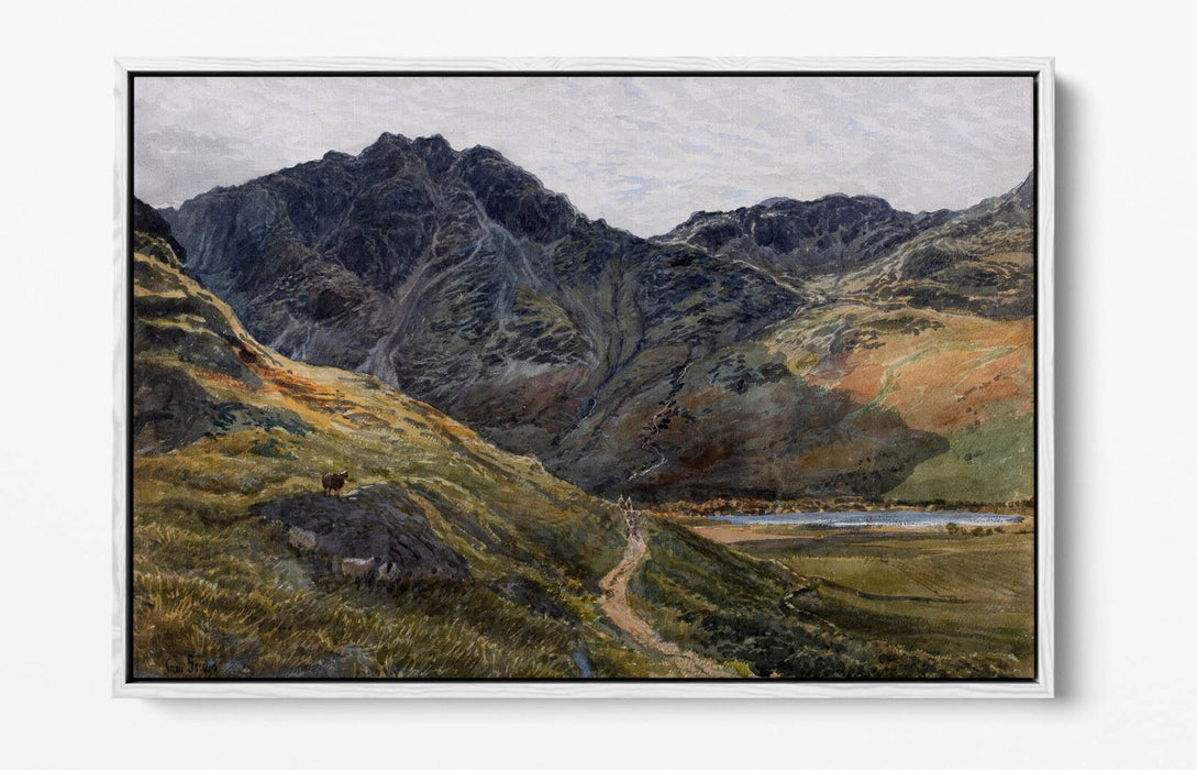 SAMUEL BOUGH, BUTTERMERE AND SCARTH GAP -FLOAT EFFECT CANVAS WALL ART PIC PRINT
