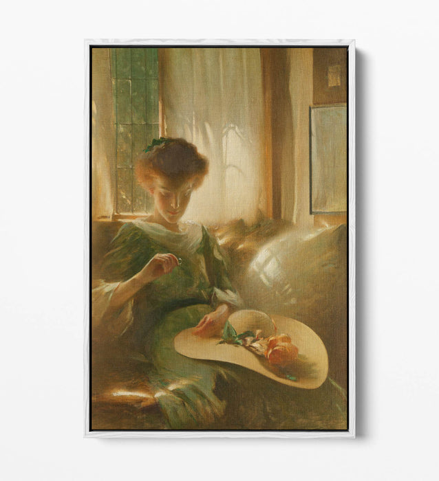 JOHN WHITE ALEXANDER, THE RING -FLOAT EFFECT CANVAS WALL ART PRINT