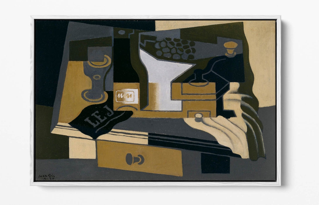 JUAN GRIS, COFFEE GRINDER -FLOAT EFFECT CANVAS WALL ART PRINT