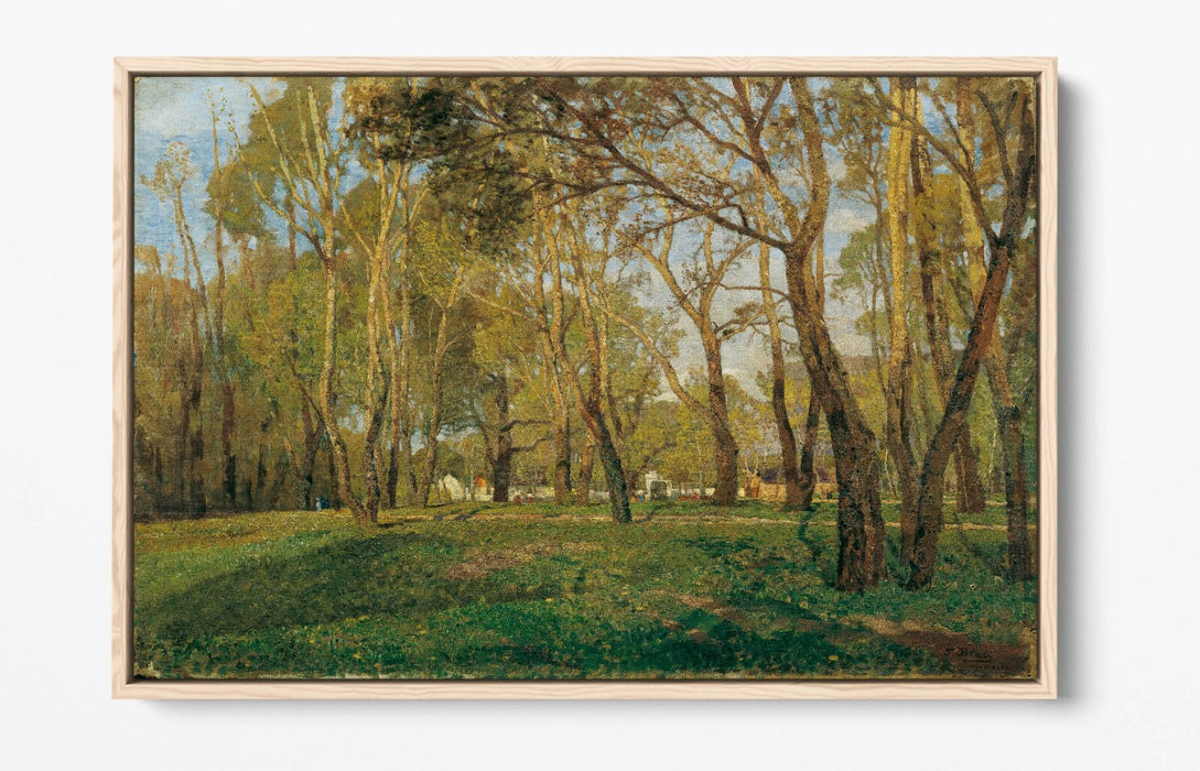 TINA BLAU, KRIEAU IM PRATER -FLOAT EFFECT CANVAS WALL ART PIC PRINT