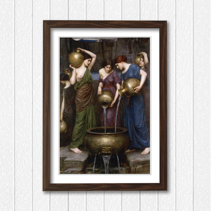 JOHN WILLIAM WATERHOUSE DANAIDES FRAMED ART POSTER PAINTING PRINT 4 SIZES