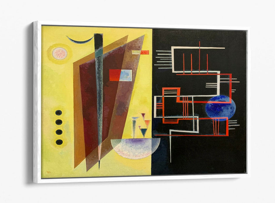 Canvas Wall Art – Wassily Kandinsky Inner Alliance Float Effect Print on 30mm Deep Frame