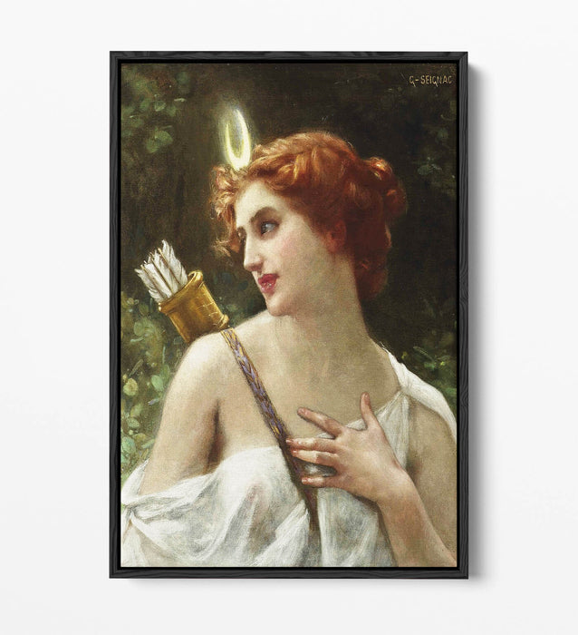 GUILLAUME SEIGNAC, DIANA THE HUNTRESS-FLOAT EFFECT CANVAS WALL ART PICTURE PRINT