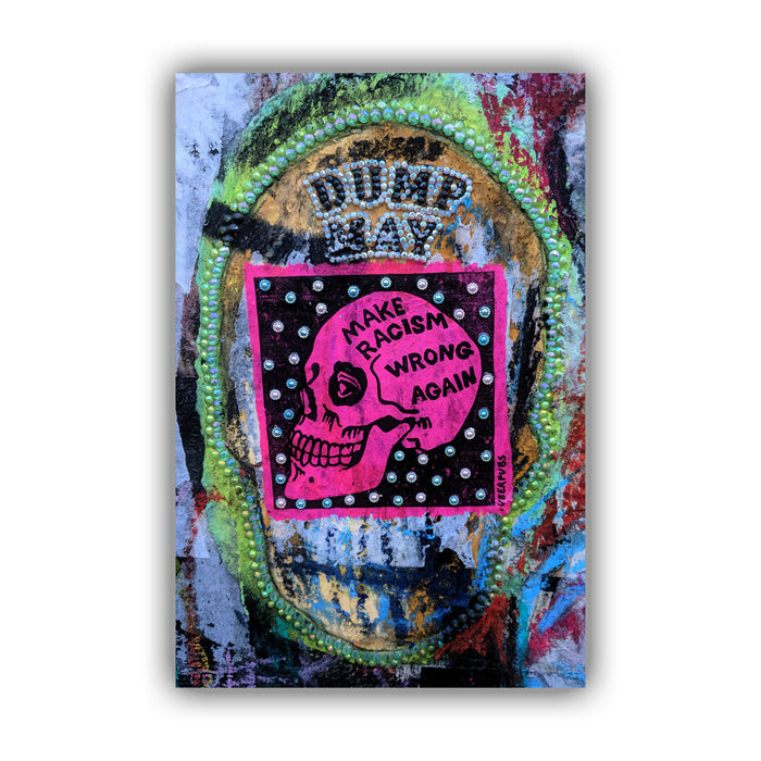 Anti Racism Canvas Art – Premium Varnish Finish Urban Street Artwork London Print