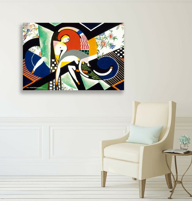 Abstract Canvas Wall Art – Thunder Storm Artwork | Framed Canvas Print Ready to Hang