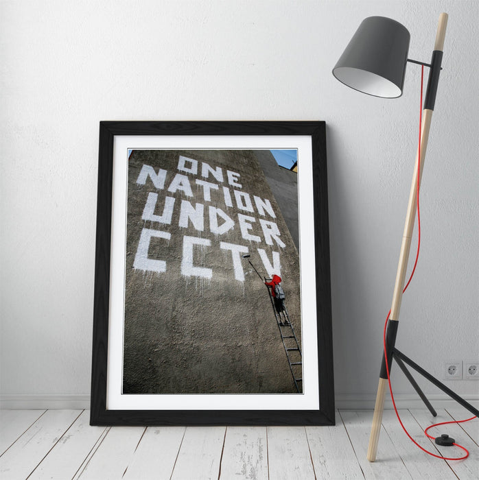 Banksy Framed Art – Graffiti Wall Decor | Urban Street Art Poster Print