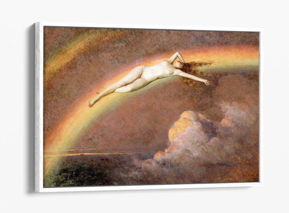 Float Effect Canvas Art – Premium Rainbow Art Print With 30mm Deep Frame