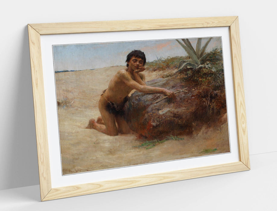 Framed Wall Art Poster Featuring John The Baptist - Bukovac Painting Print UK