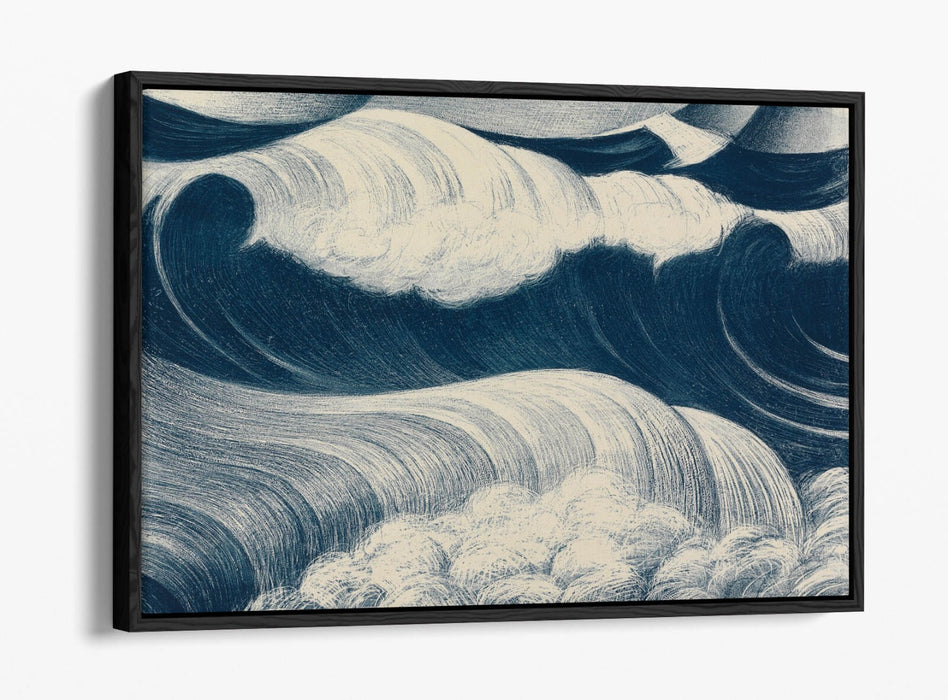 Canvas Wall Art – Wave Art Decoration | Handmade Float Effect Canvas Print