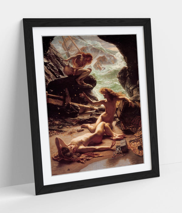 Framed Art Poster - Edward John Poynter Cave of the Storm Nymphs Print | UK Made Frame