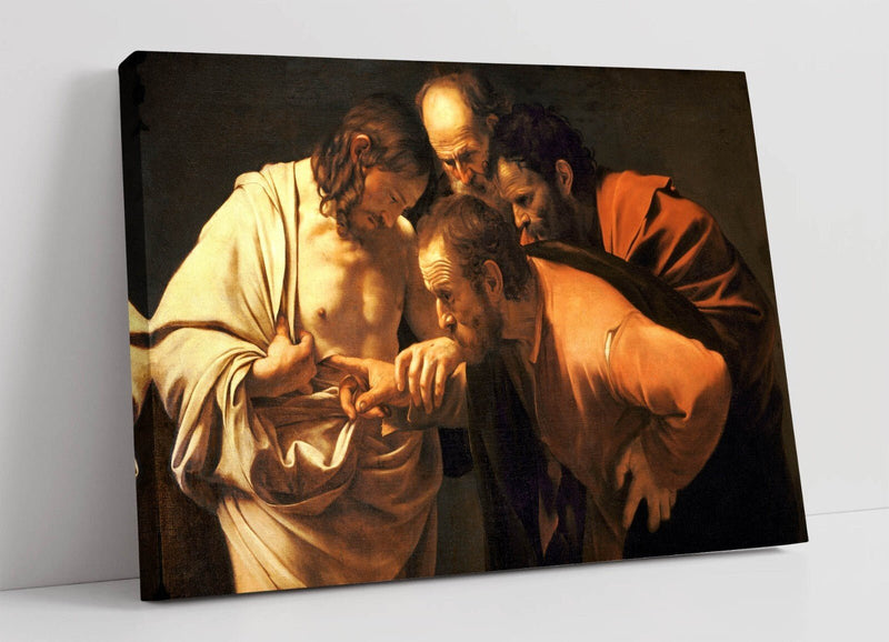 Caravaggio Canvas Print - Saint Thomas Painting | Handmade Canvas Wall Art UK