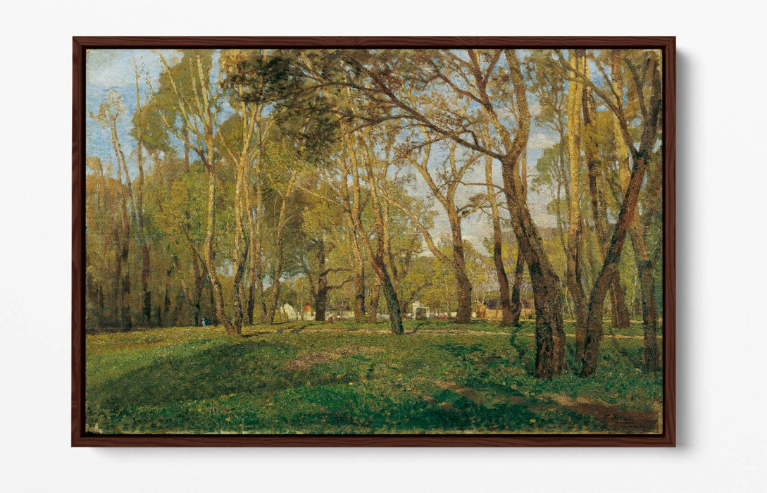 TINA BLAU, KRIEAU IM PRATER -FLOAT EFFECT CANVAS WALL ART PIC PRINT