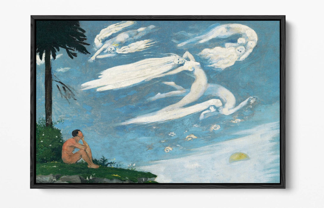 ARNOLD PETER WEISZ-KUBINCAN, COMPOSITION -FLOAT EFFECT CANVAS WALL ART PRINT