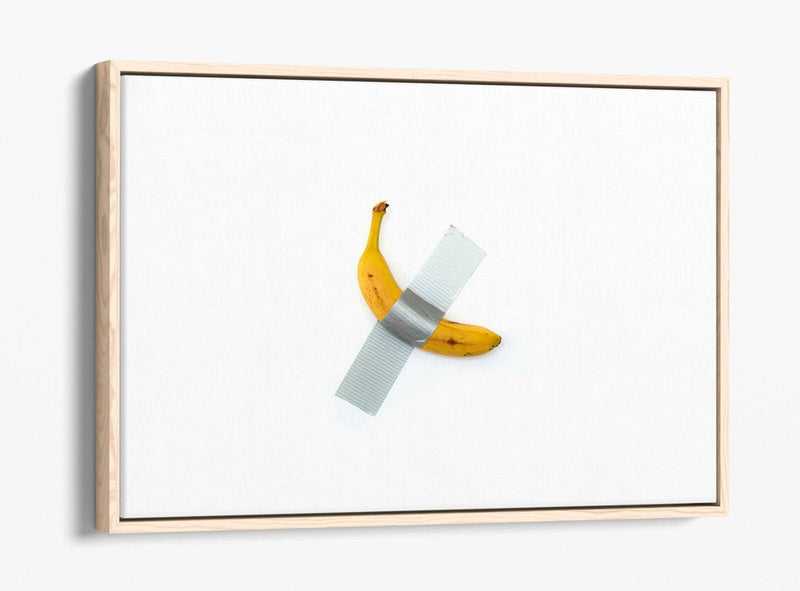 Canvas Wall Art - Banana Modern Kitchen Decor | Float Effect Handmade Print