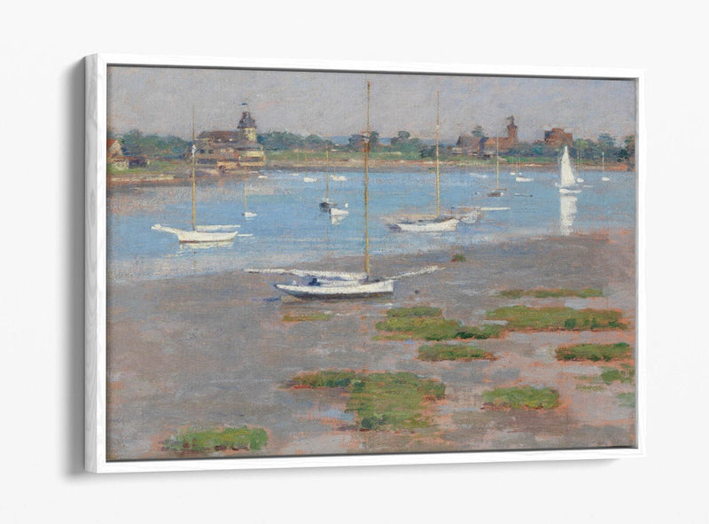 Canvas Wall Art – Theodore Robinson Riverside Yacht Club | Float Effect Print