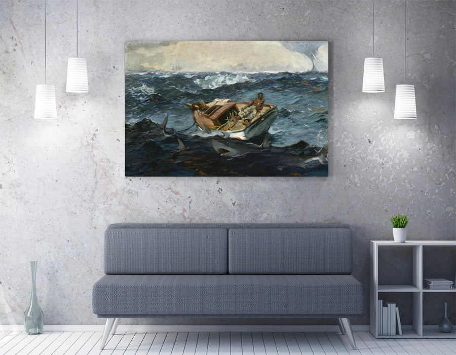 WINSLOW HOMER, THE GULF STREAM -CANVAS WALL ARTWORK PIC PRINT