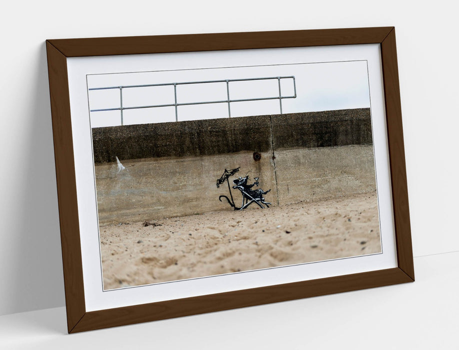 Banksy Graffiti Art - Framed Wall Art Poster Print | Handmade UK Matte Paper