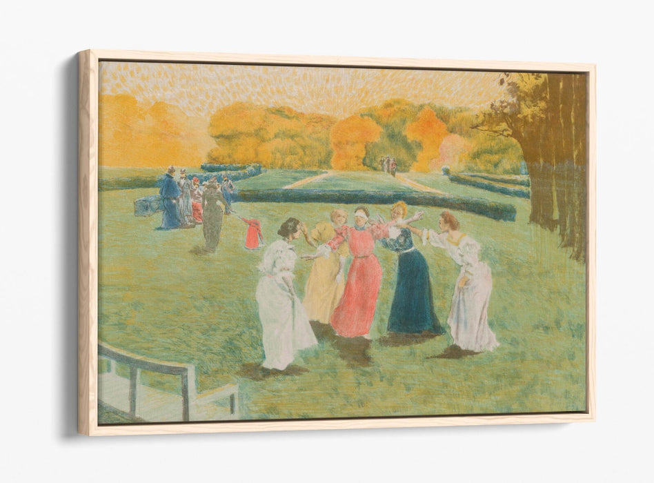 Canvas Wall Art | Alexandre Lunois Blind Man's Buff on Custom Deep Float Frame