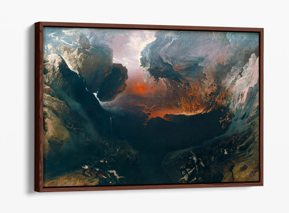 Float Effect Canvas Art – John Martin The Great Day Of His Wrath Gallery Style Print