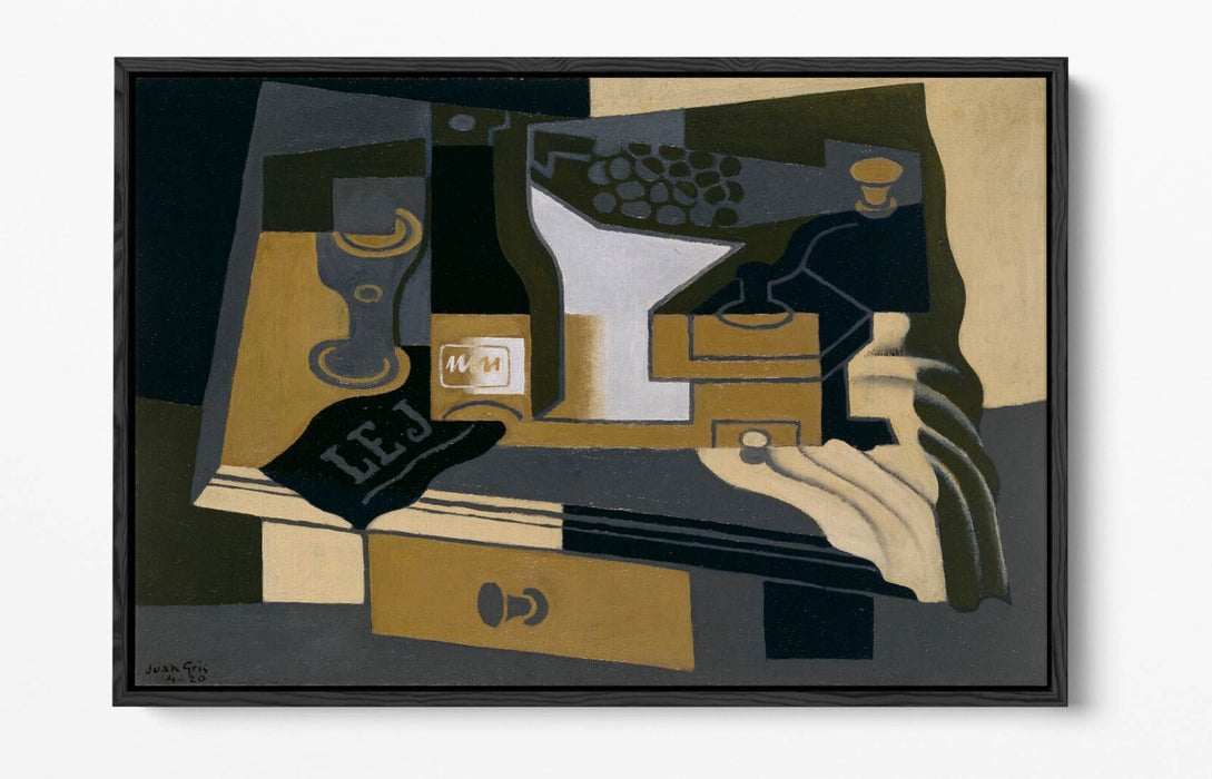 JUAN GRIS, COFFEE GRINDER -FLOAT EFFECT CANVAS WALL ART PRINT