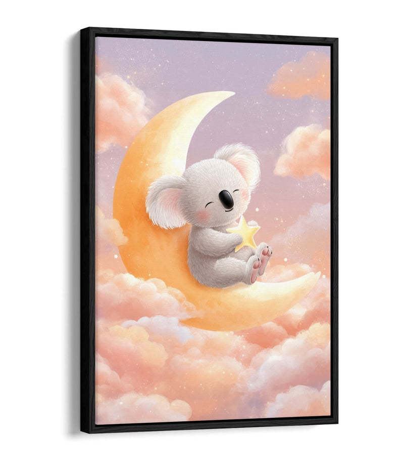 Baby Koala Canvas - Kids Bedroom Wall Art | Float Effect Canvas Print